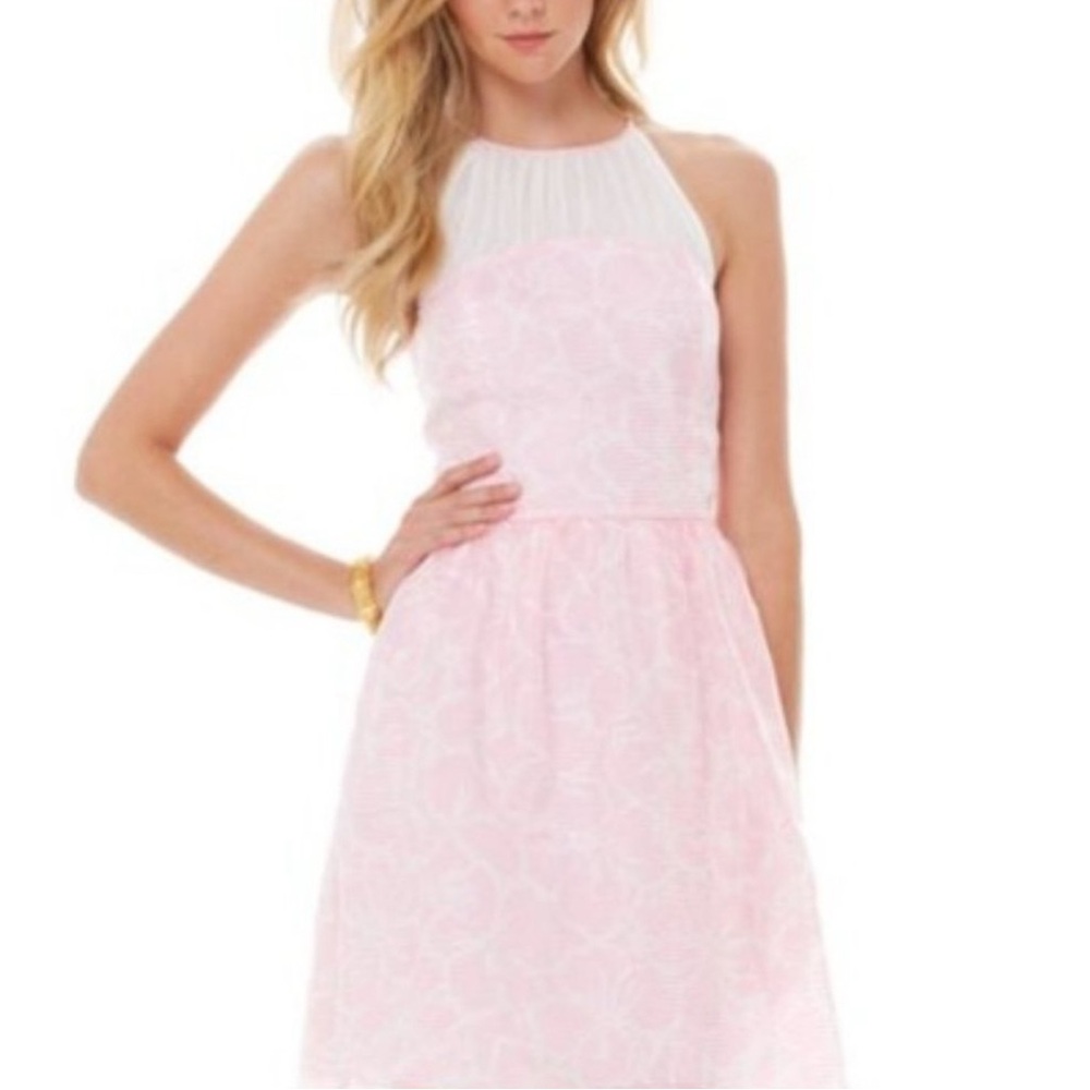Lilly Pulitzer Kailey Dress Pink & White Size 2